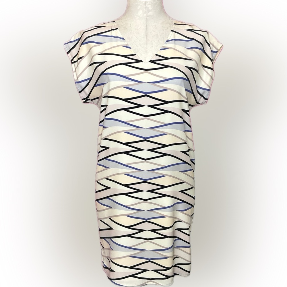 Marie Oliver Abstract Print Shift Dress Size M